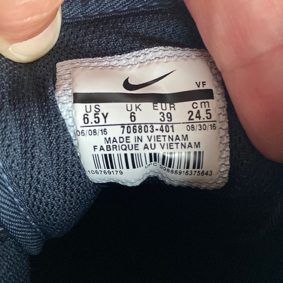 Size 6.5Y Lunar Force 1 SneakerBoot GS Dark Obsidian 706803-401 - Picture 7 of 13